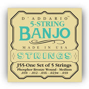 D'Addario - J55 Banjo 5 strings
