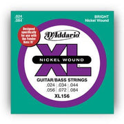 D'Addario - XL156 Nickel Wound- for Fender Bass VI ™- 24-84