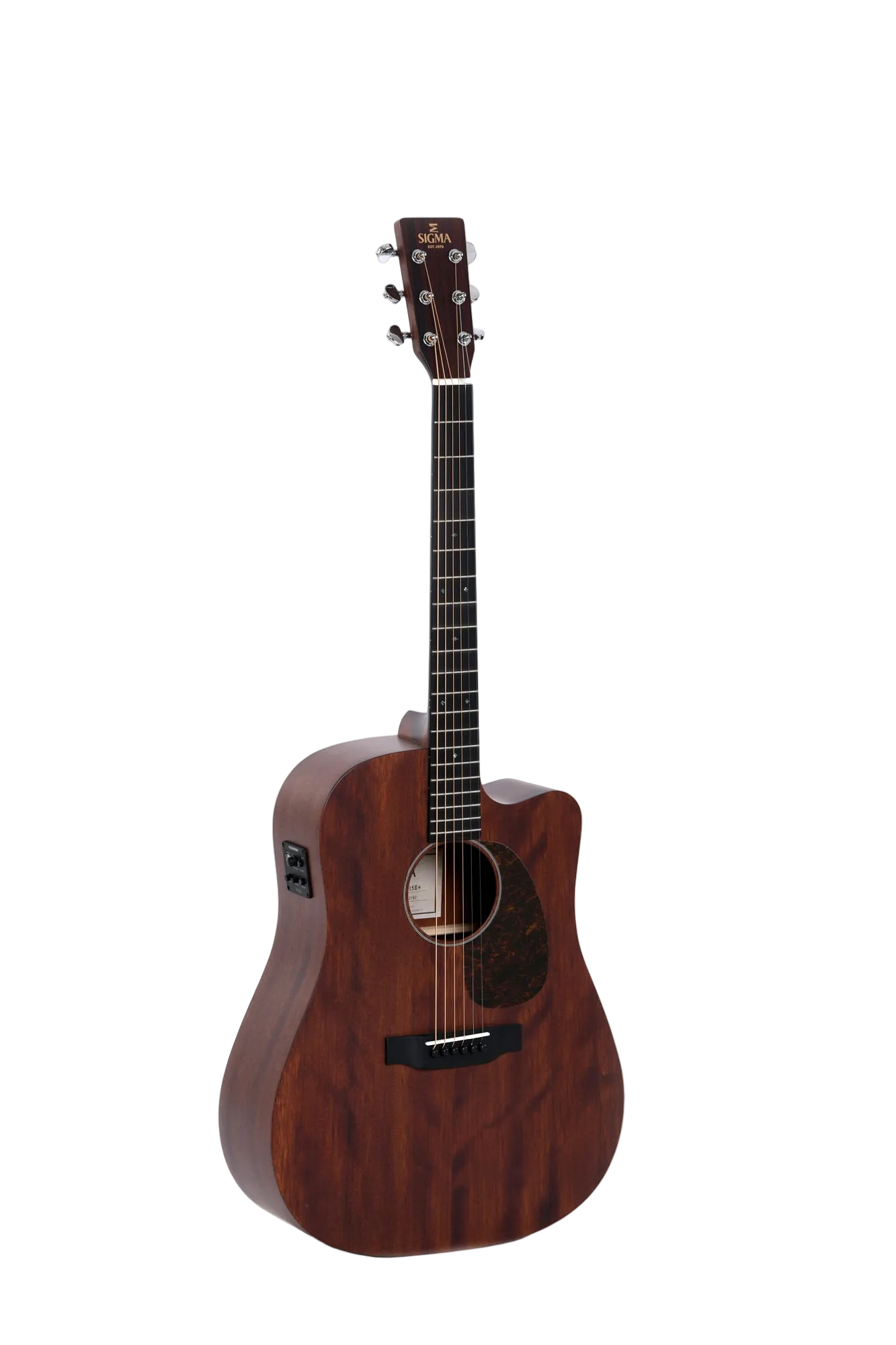 Sigma - DMC-15E+ Dreadnought Acoustic Electric Mahogany Top Natural
