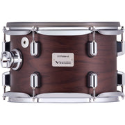 Roland - Pad de tom acoustique PDA120 V-Drums avec coque en bois pleine taille et deux zones - Noyer satiné