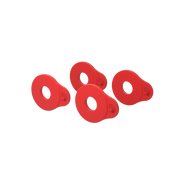 Accessoires D'Addario - Bloc-sangles D'Addario Flex Lock - Lot de 4, rouge - PW-FLSB-04RD