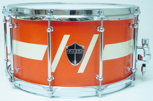 Truth Custom Drums - Maple Snare 7.5x14 Orange-Red Satin