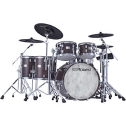 Roland - VAD716-GE Flagship V-Drums Acoustic Design Kit with the Expandable V71 Module and Advanced Pads - Gloss Ebony