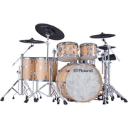 Roland - VAD716-GN Kit de conception acoustique phare V-Drums avec module extensible V71 et pads avancés - Gloss Natural