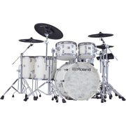 Roland - VAD716-PW Kit de conception acoustique phare V-Drums avec module extensible V71 et pads avancés - Blanc nacré